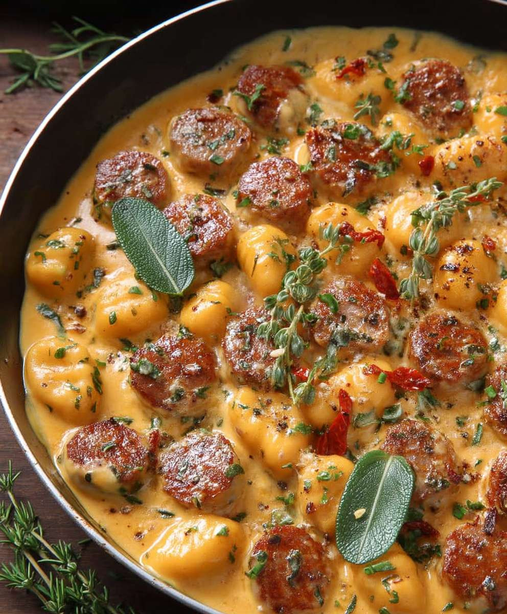 Butternut Squash Gnocchi with Sausage