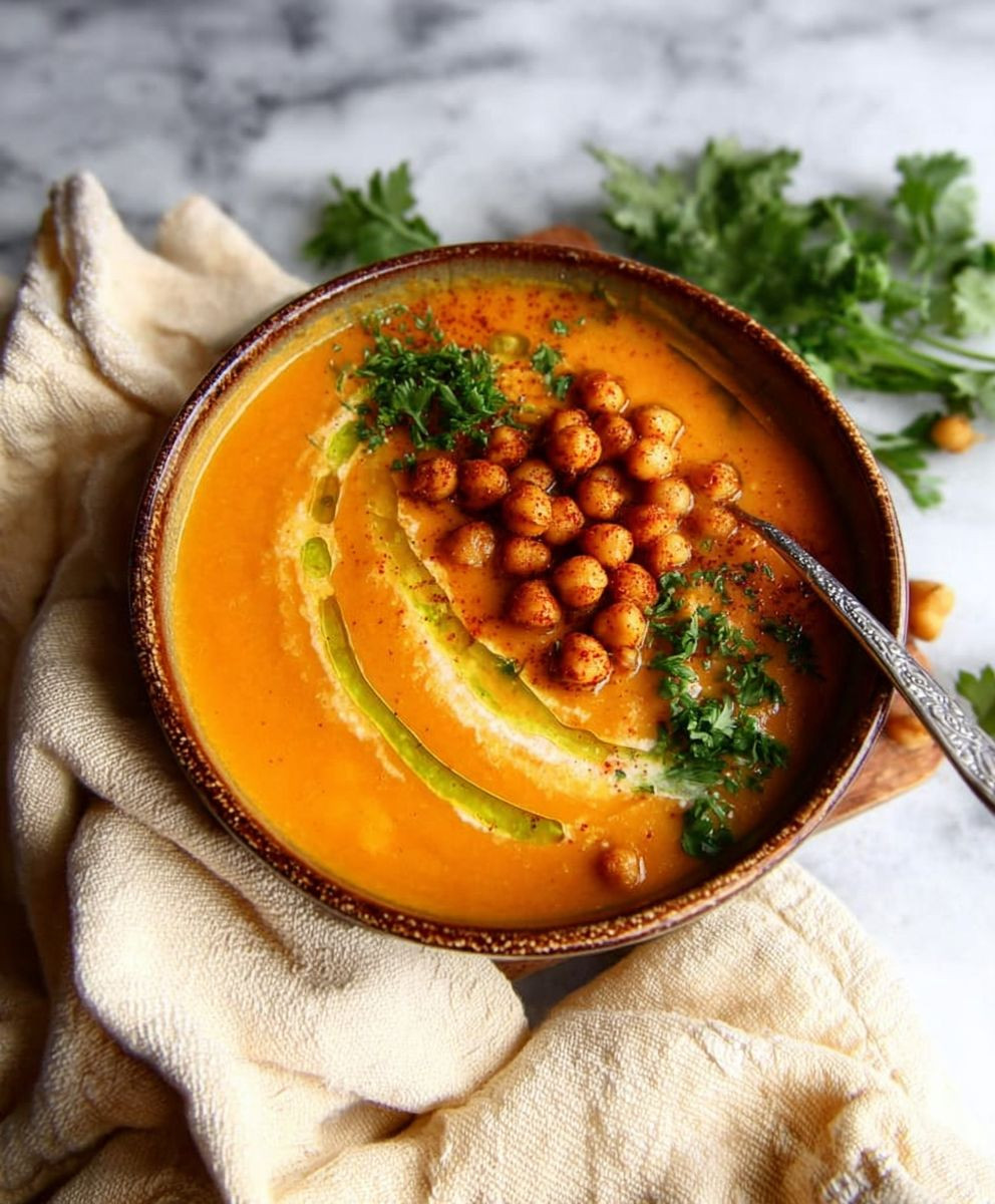 Moroccan Sweet Potato Soup