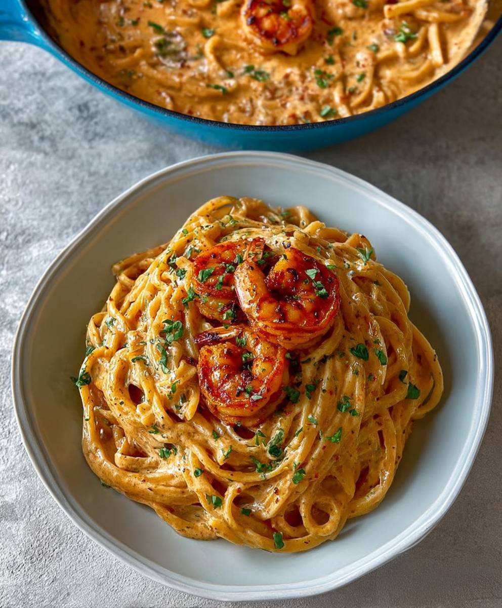 Creamy Shrimp Linguine