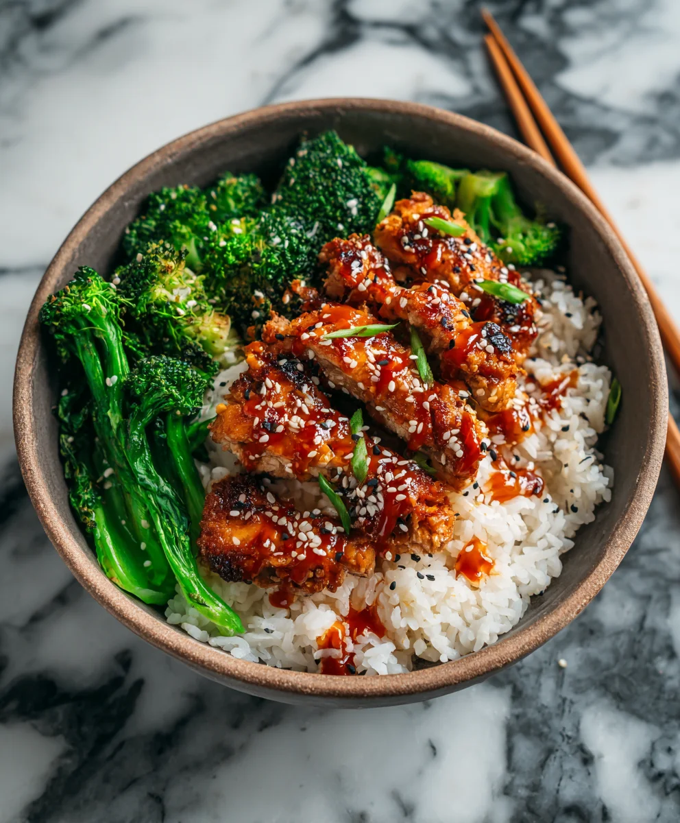 Easy Sticky Chicken Bowls Recipe: Sweet & Savory Meal