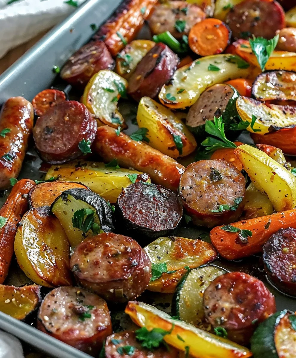 Sheet Pan Beef Sausage Veggies: Incredible Ultimate Meal!