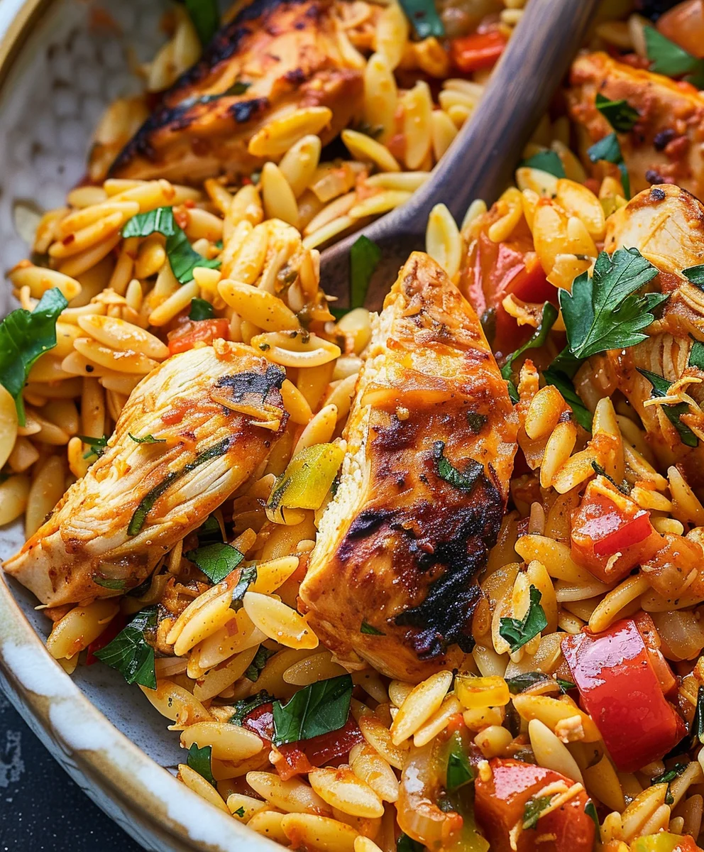 Spicy Cajun Chicken Orzo Recipe – Easy & Flavorful Meal