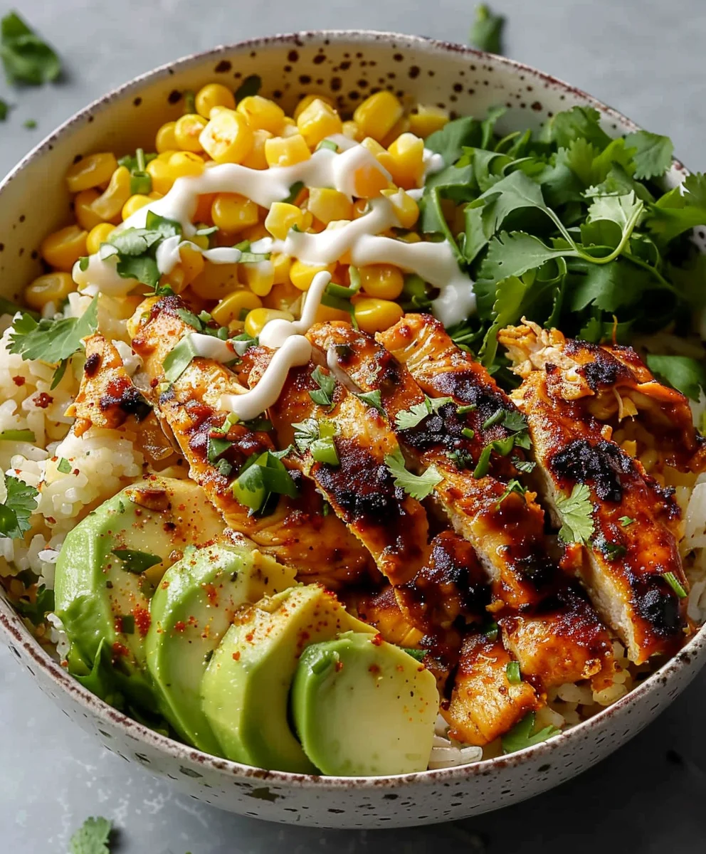 Street Corn Chicken Rice Bowl: Quick, Zesty & Flavorful Dinner