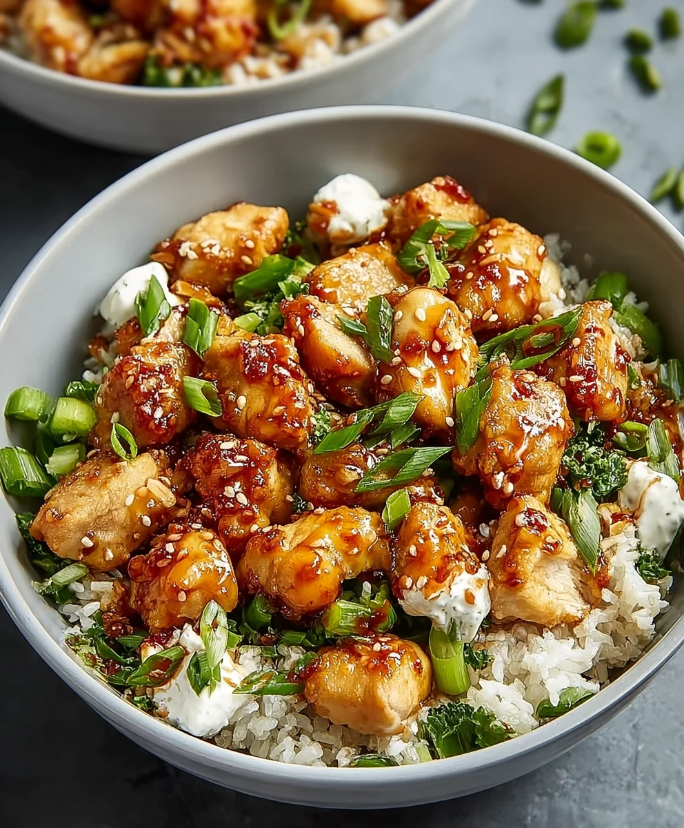 Hot Honey Chicken Bowl: Delicious Sweet & Spicy Recipe