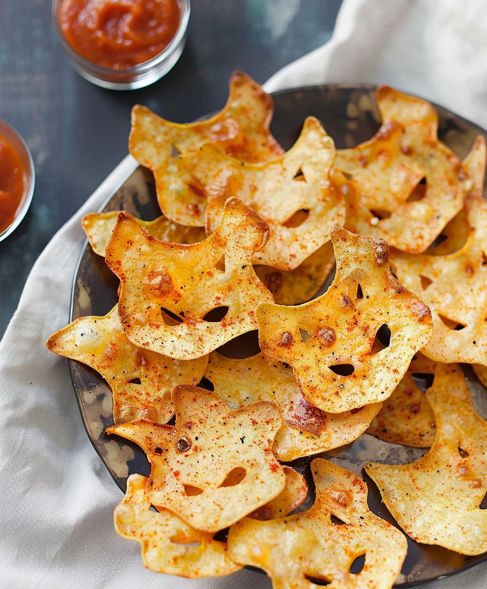 Easy Spooky Baked Halloween Chips – Perfect Party Treat!