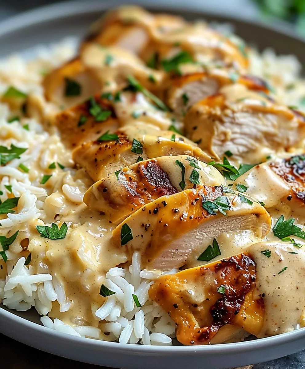 Creamy Smothered Chicken & Rice: Comfort Food Delight