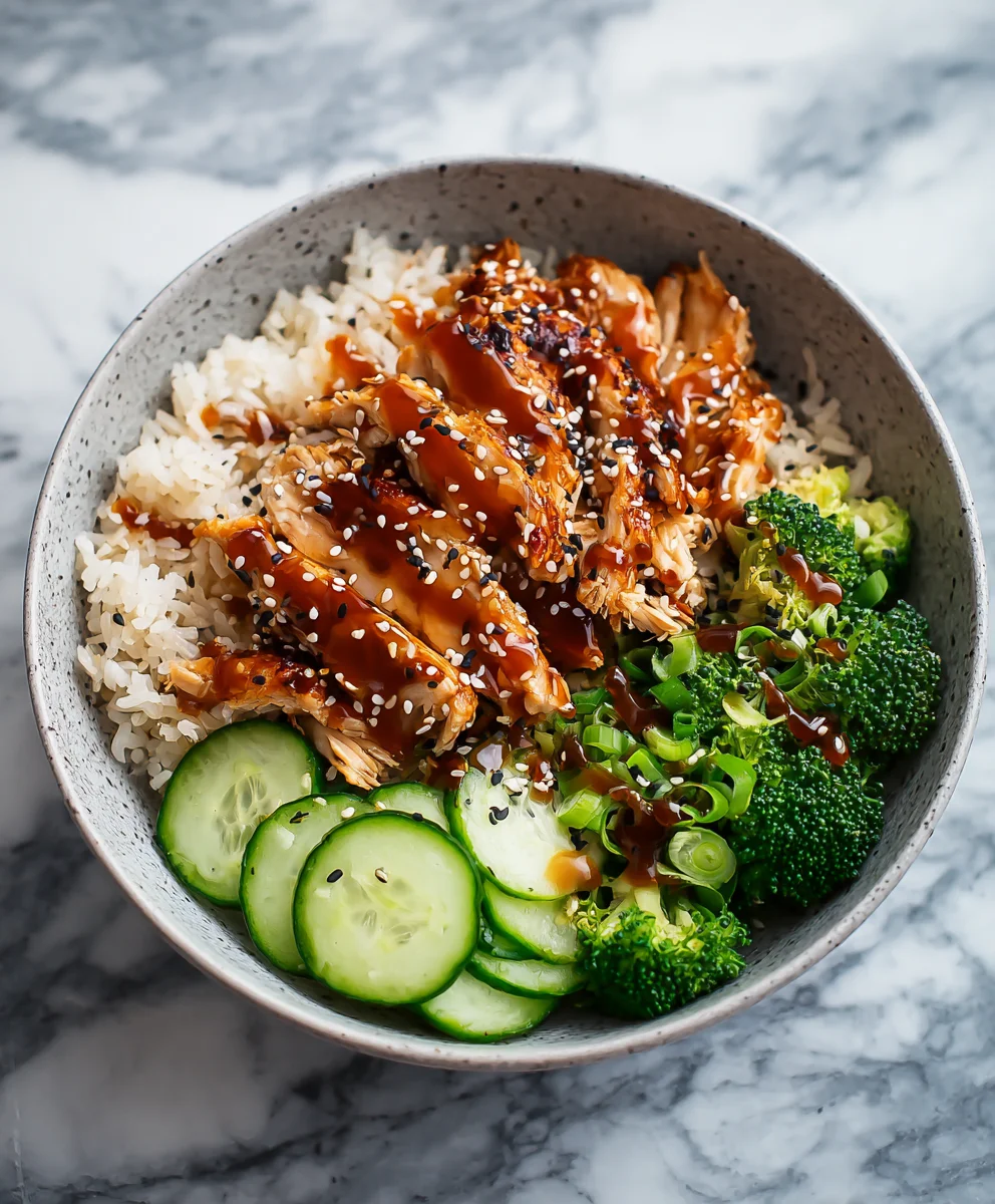 Easy Sticky Chicken Bowls Recipe: Sweet & Savory Meal