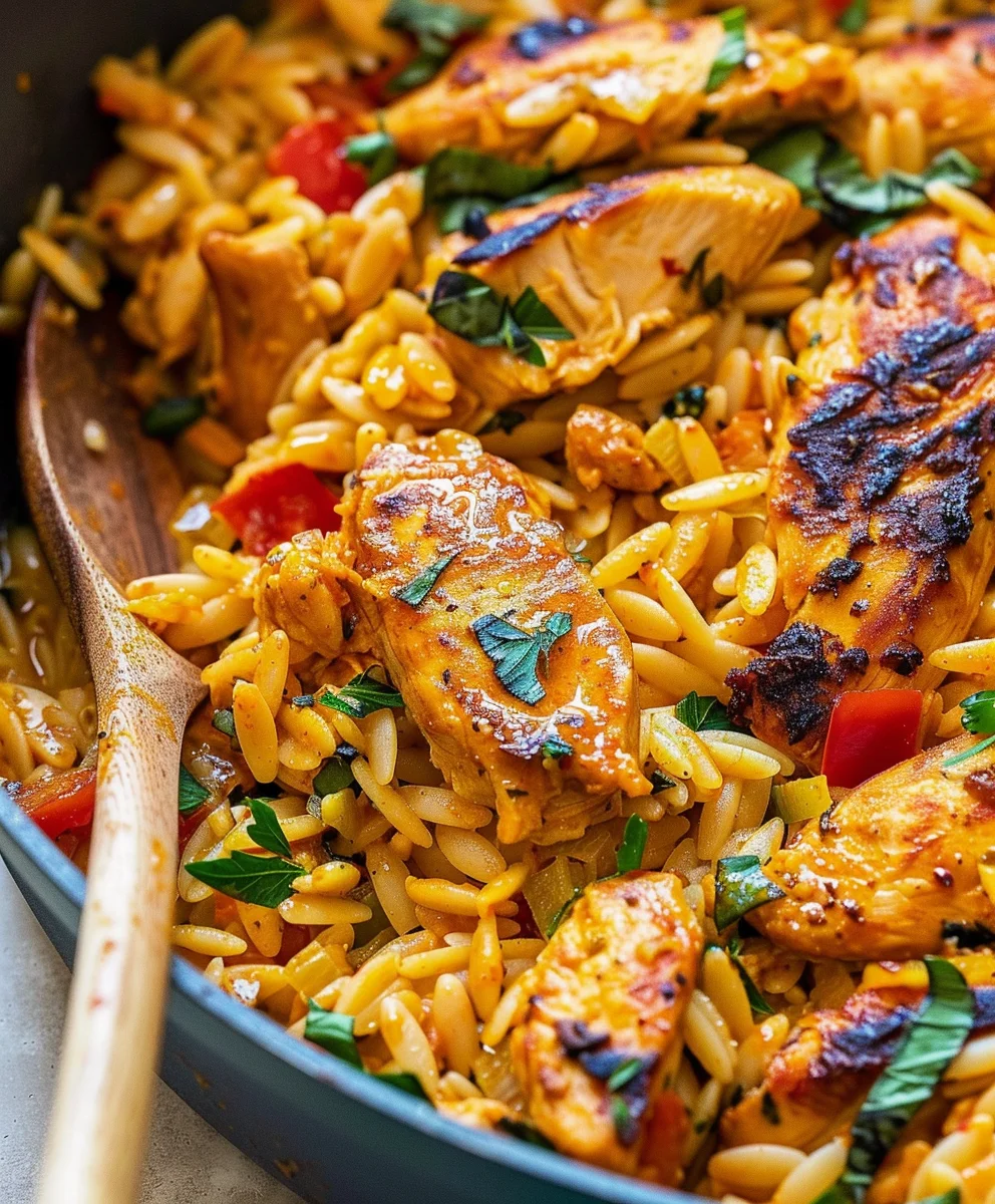 Spicy Cajun Chicken Orzo Recipe – Easy & Flavorful Meal