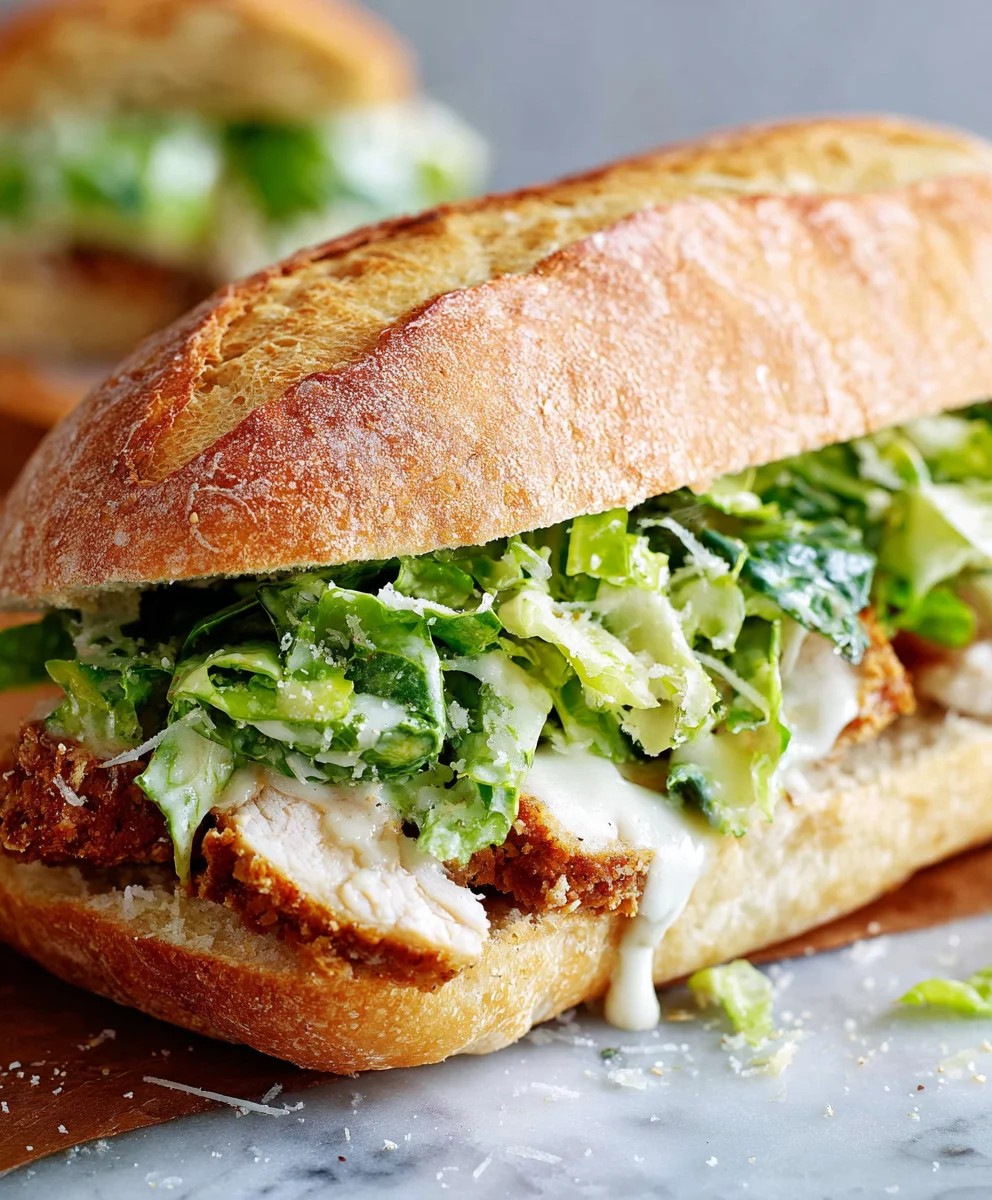 Creamy Chicken Caesar Sandwich: Easy Lunch Recipe