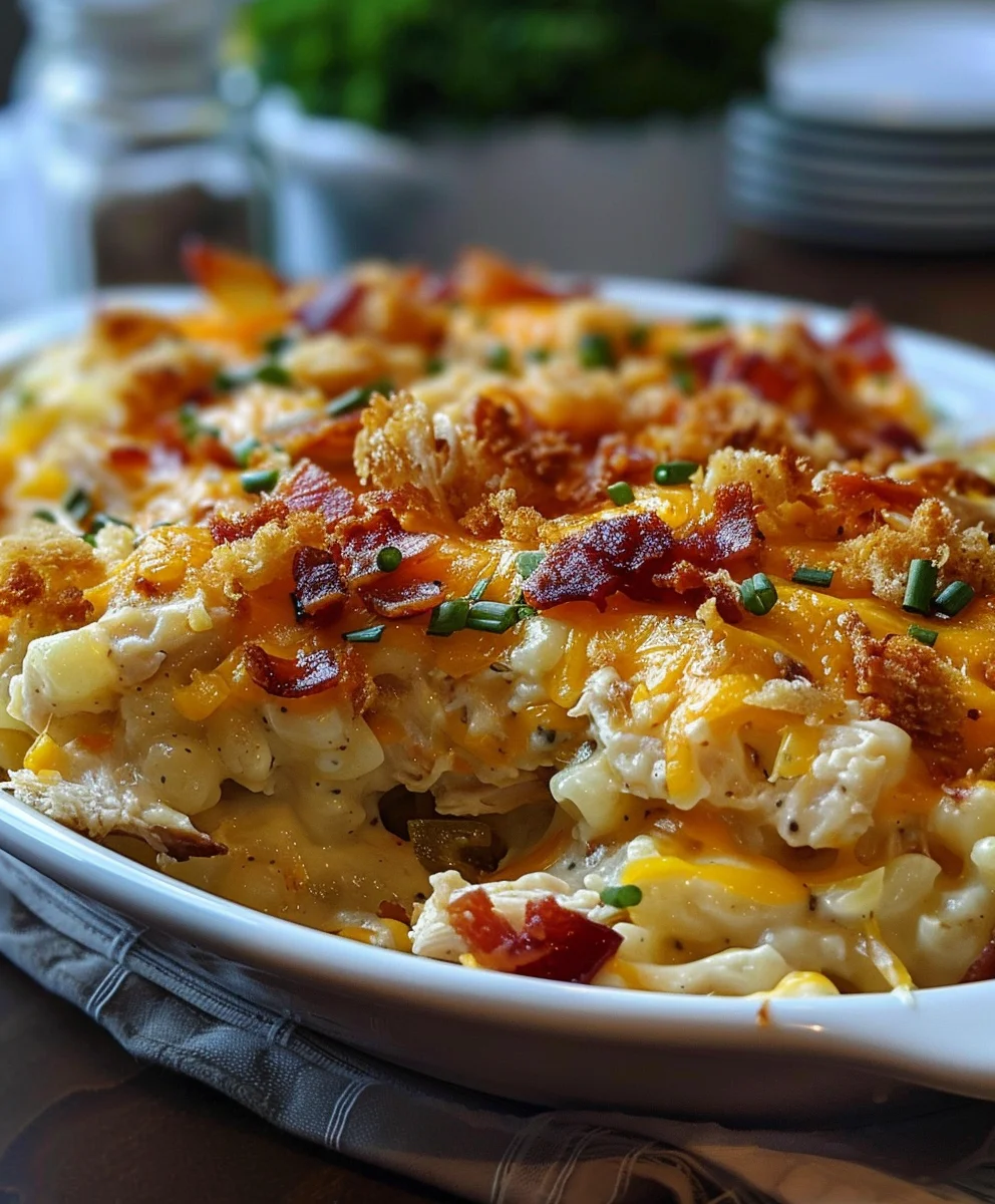 Crack Chicken Casserole: Easy, Cheesy Dinner Recipe!