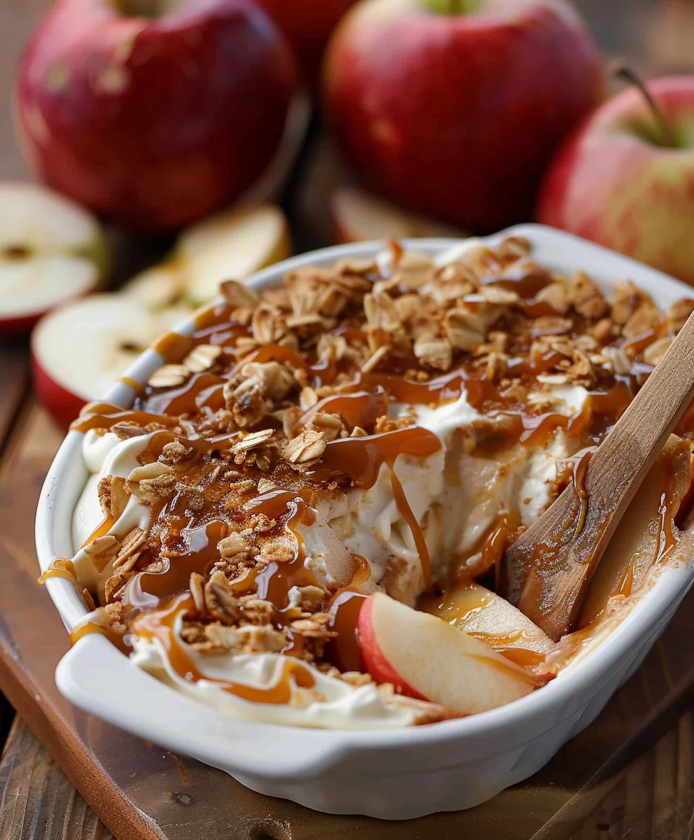Caramel Apple Cheesecake Dip Recipe - Easy & Sweet!