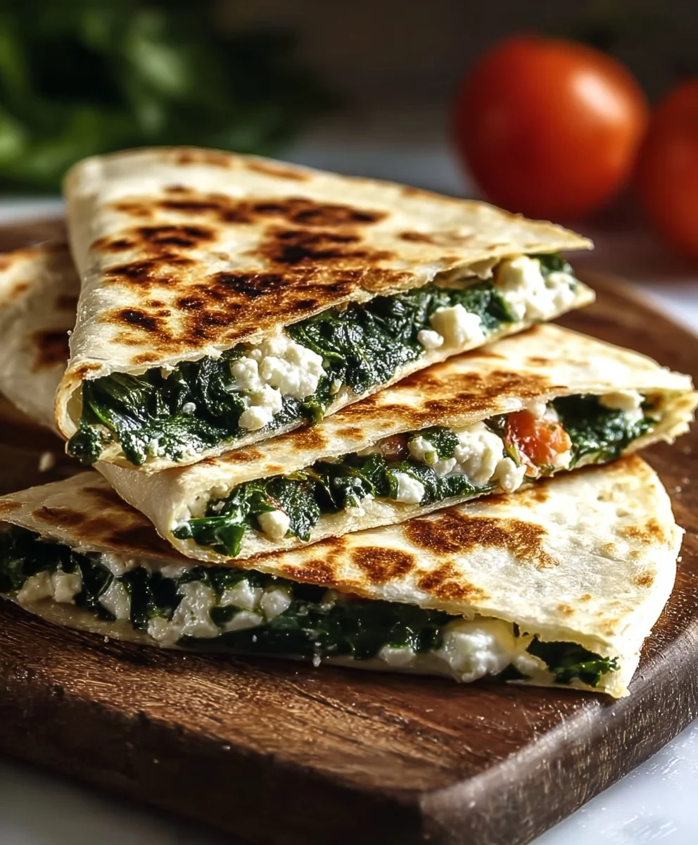 Easy Spinach & Feta Quesadillas: Delicious & Quick Recipe