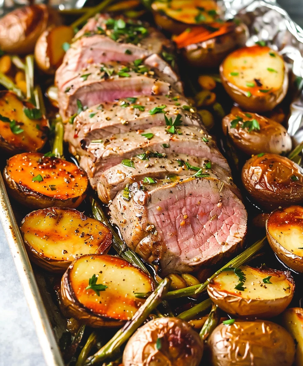 Beef Tenderloin Sheet Pan Dinner: Flavorful & Easy One-Pan Meal