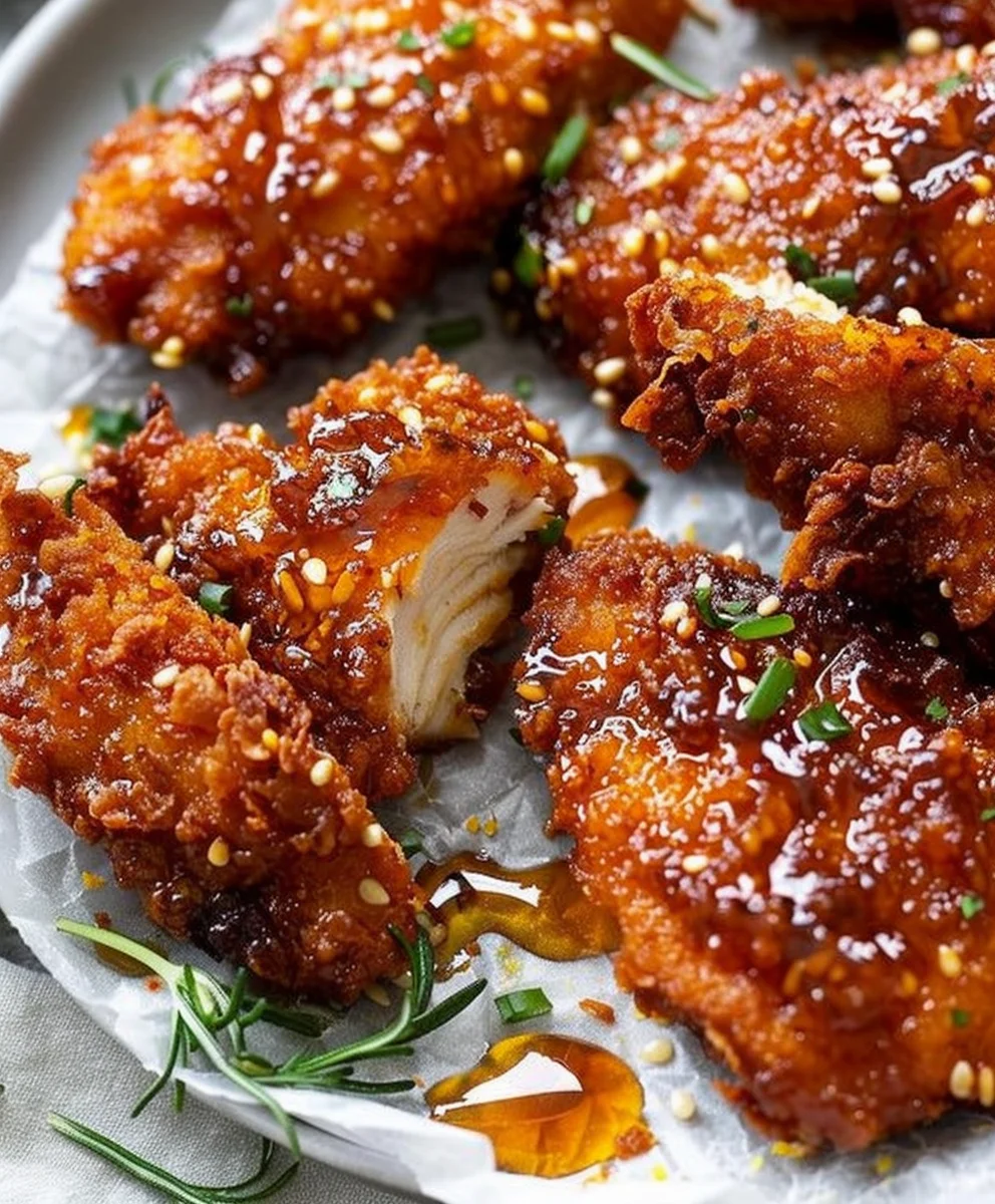 Baked Crunchy Hot Honey Chicken: Crispy, Sweet & Spicy!
