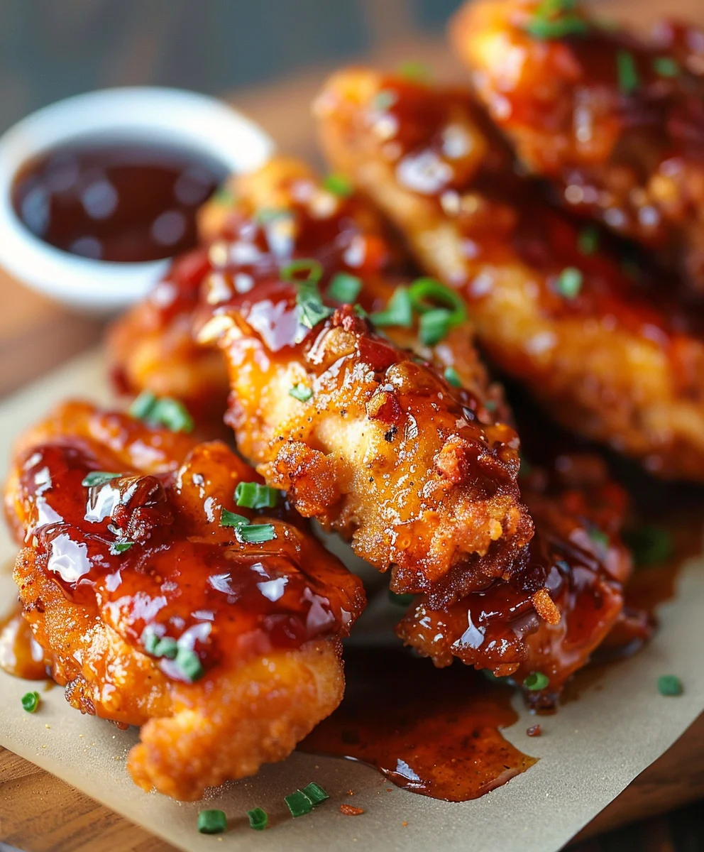 Irresistibly Crispy Beef Bacon Brown Sugar Chicken Tenders