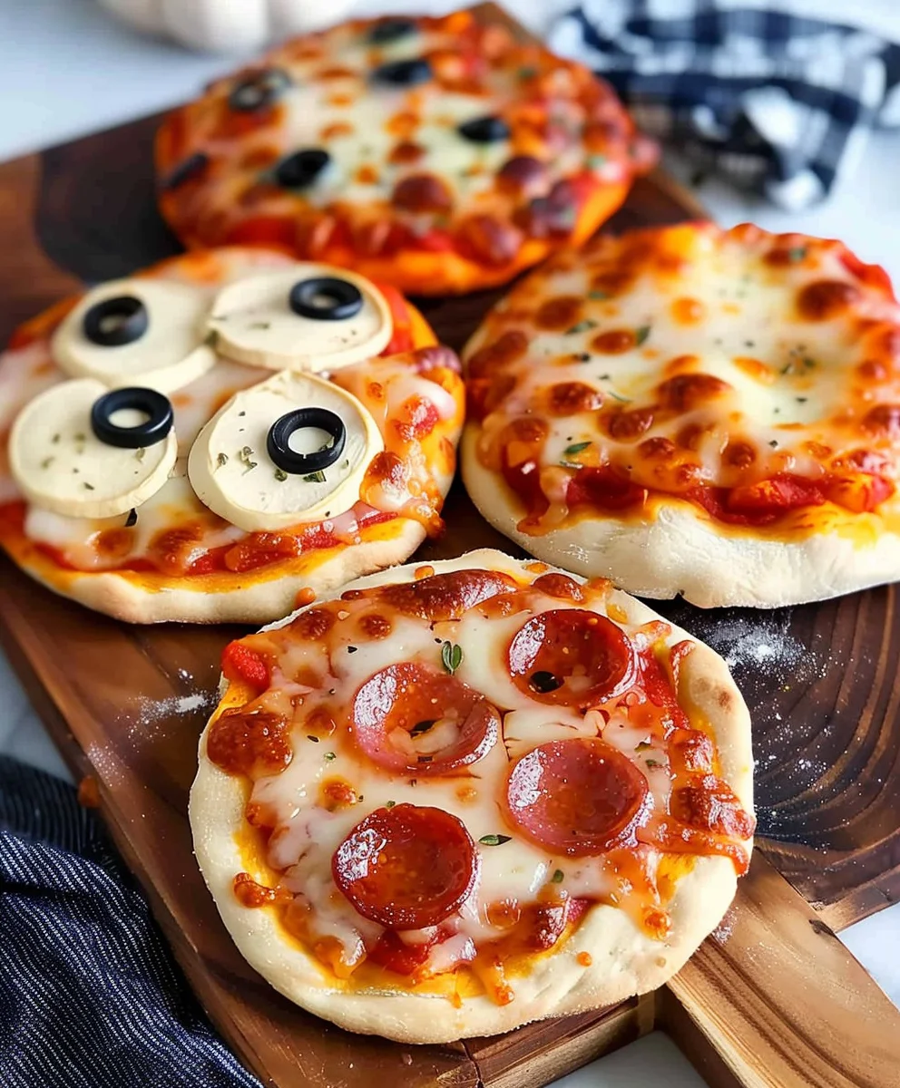 Easy Mini Halloween Pizzas: Fun Spooky Treats for Kids!