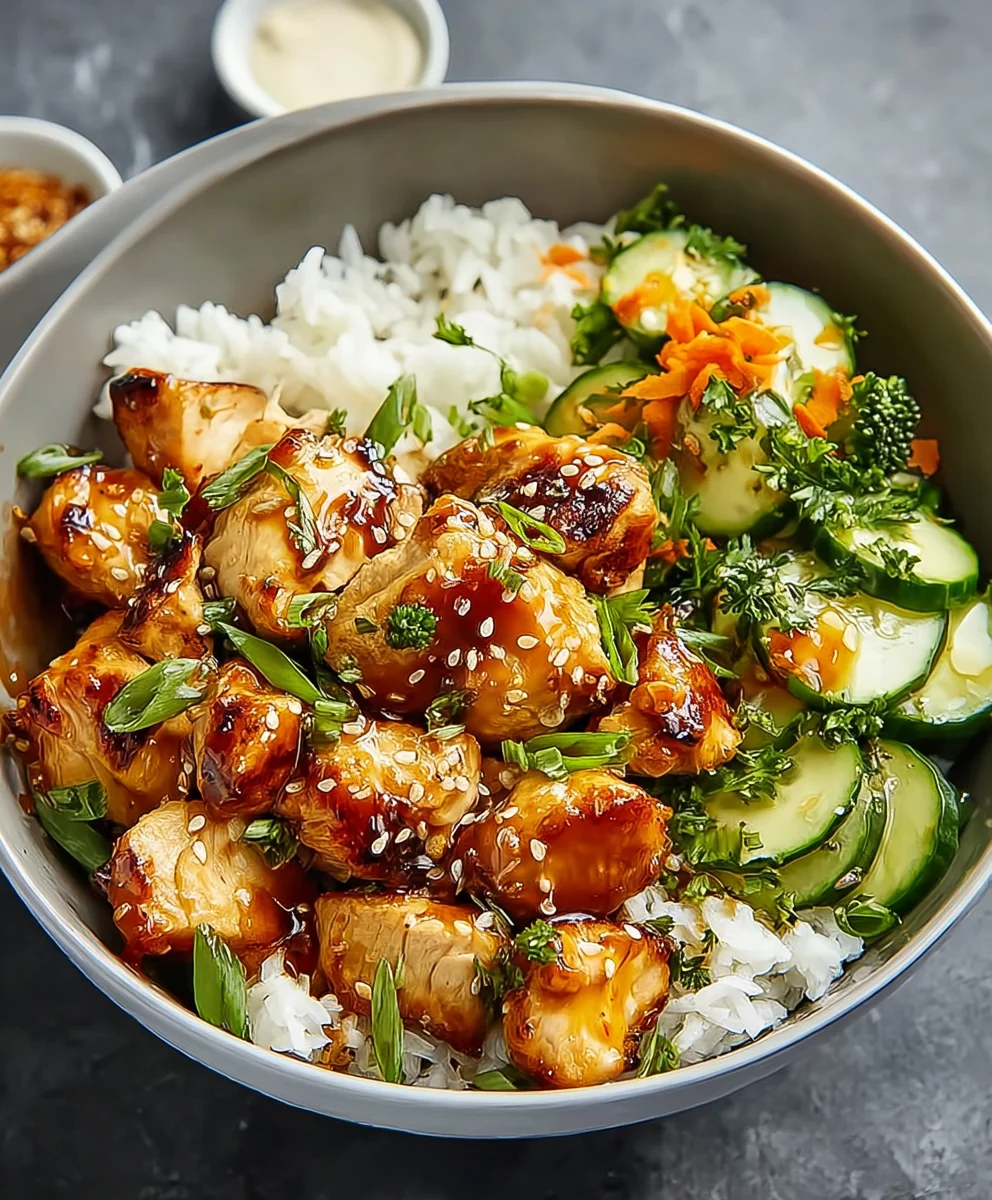 Hot Honey Chicken Bowl: Delicious Sweet & Spicy Recipe