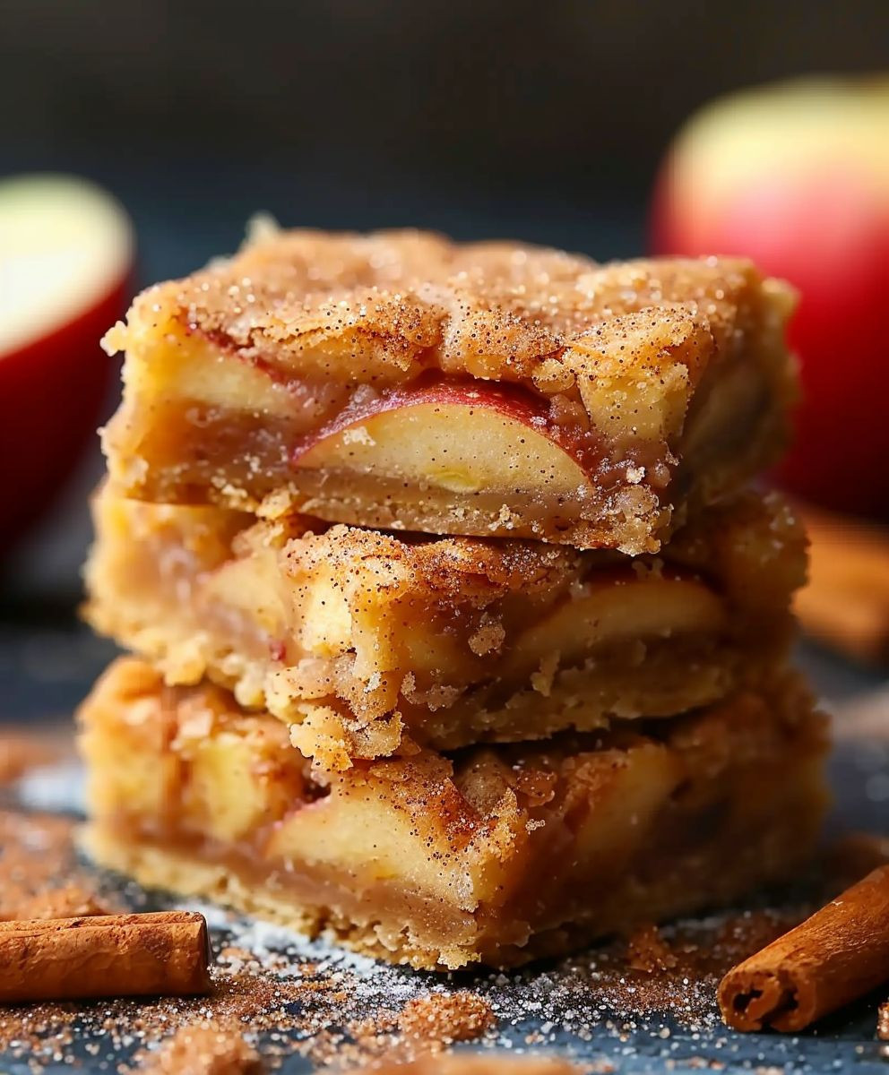 Apple Snickerdoodle Bars