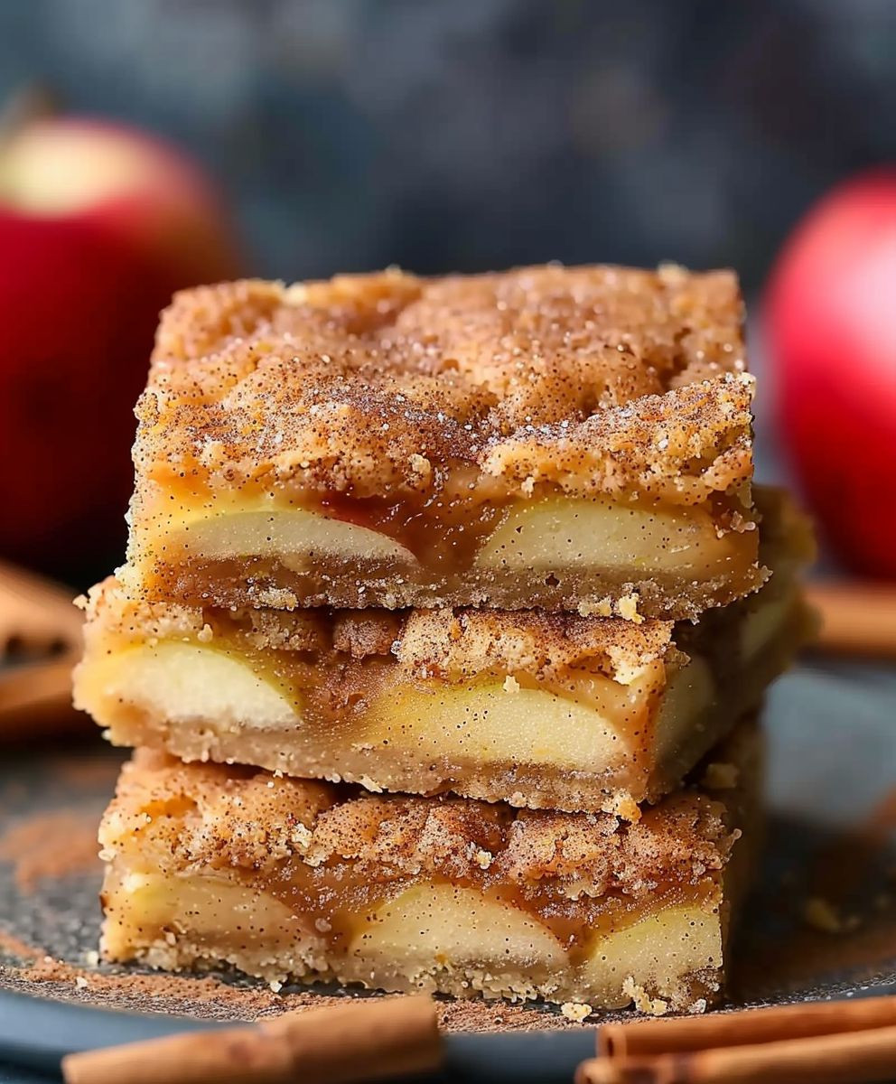 Apple Snickerdoodle Bars
