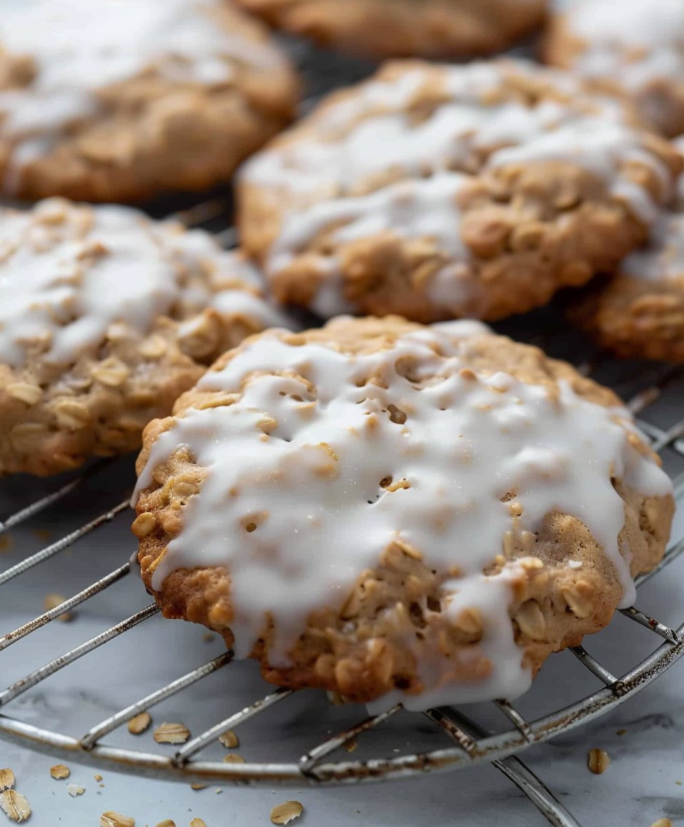 Crumbl Iced Oatmeal Cookies