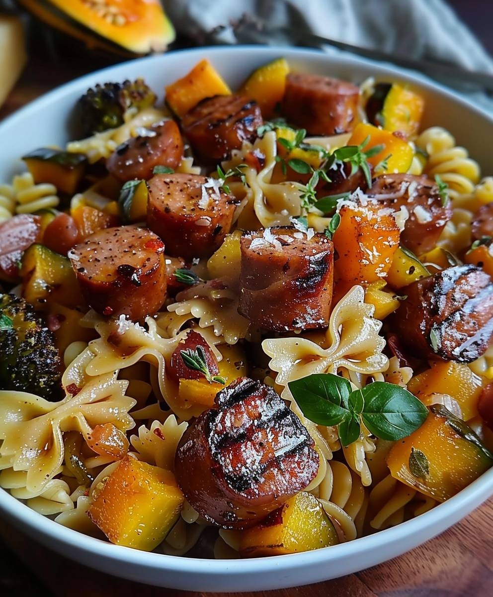 Sausage Pasta Squash