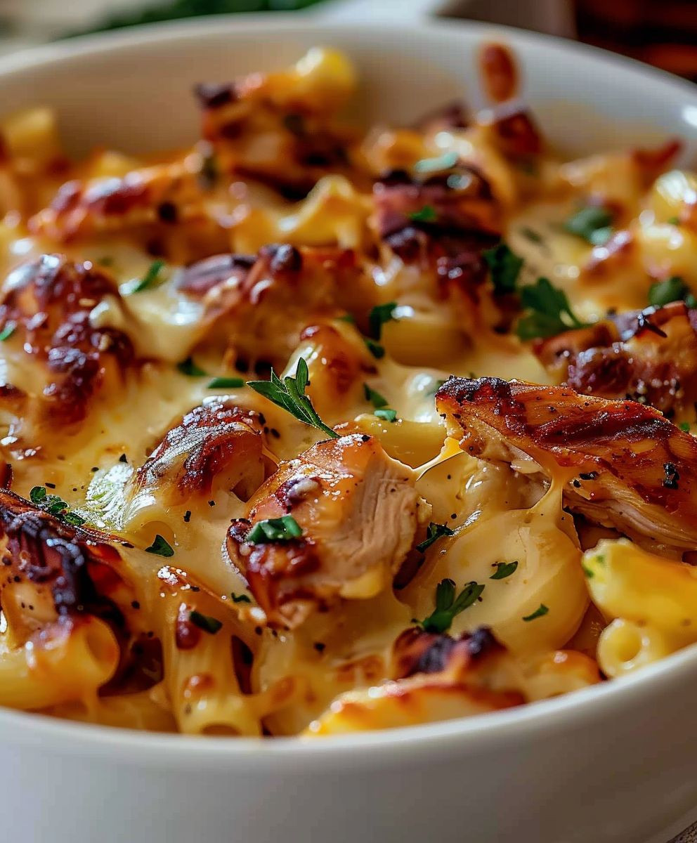 BBQ Chicken Mac and Cheese