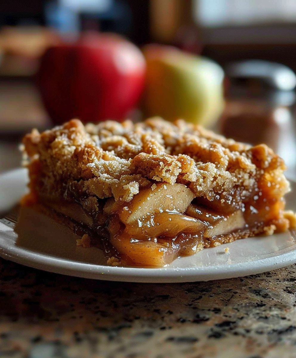 Salted Caramel Apple Bars