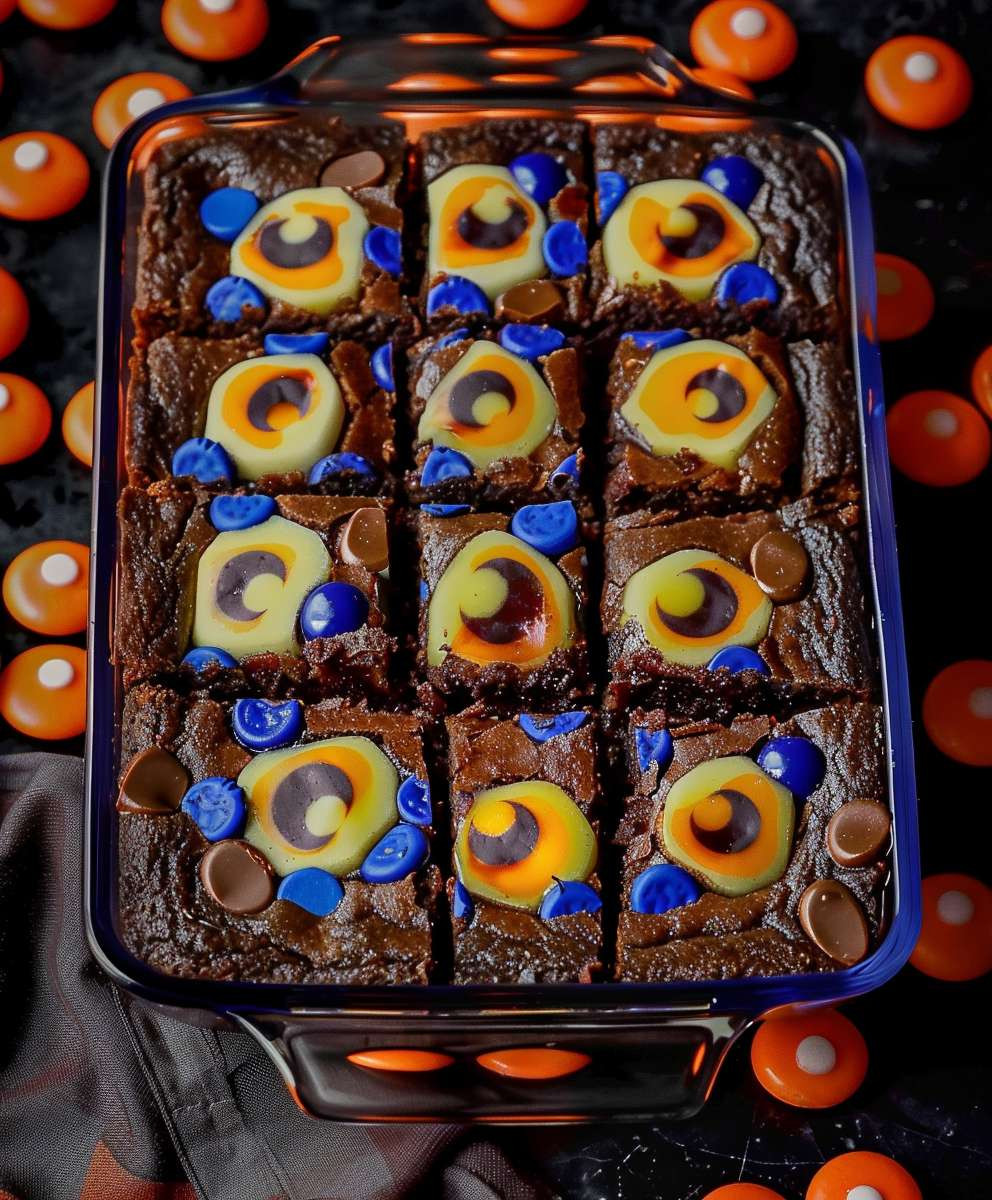 Halloween Brookies Bars