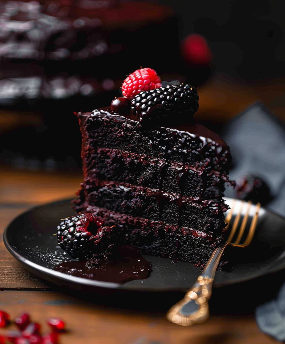 Black Velvet Cake Halloween