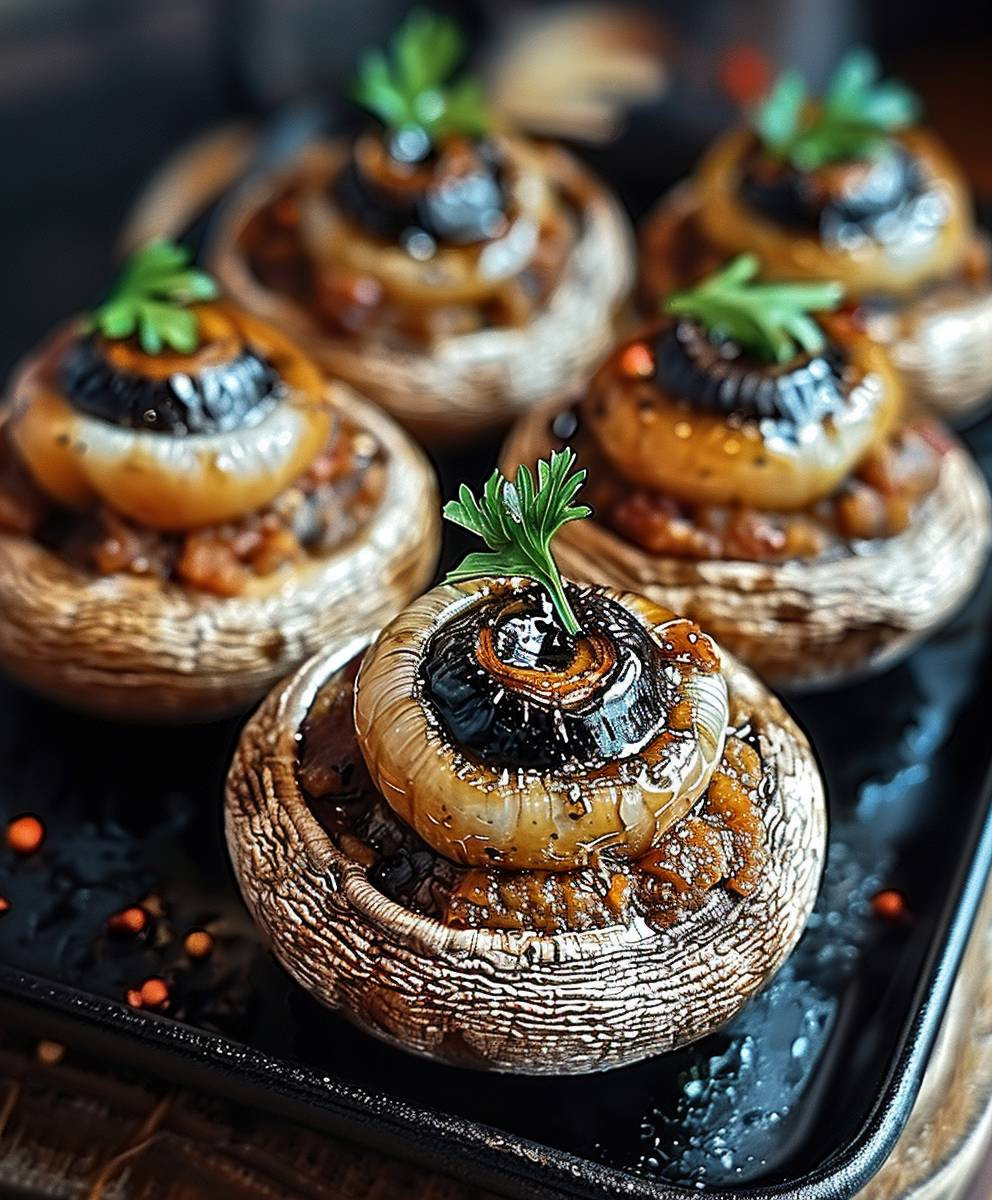 Stuffed Mushroom Eyeballs