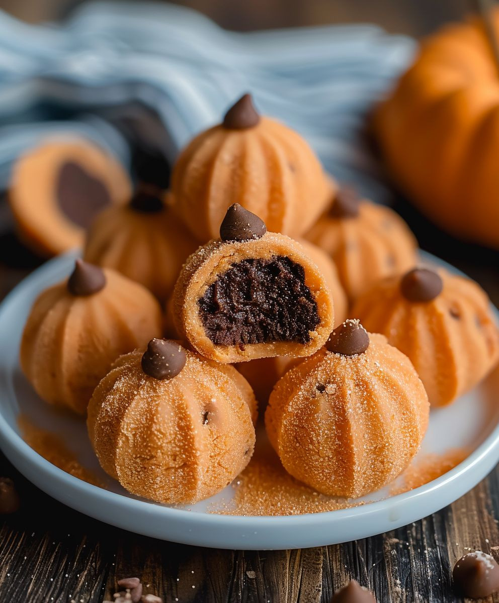 Pumpkin Cheesecake Truffles