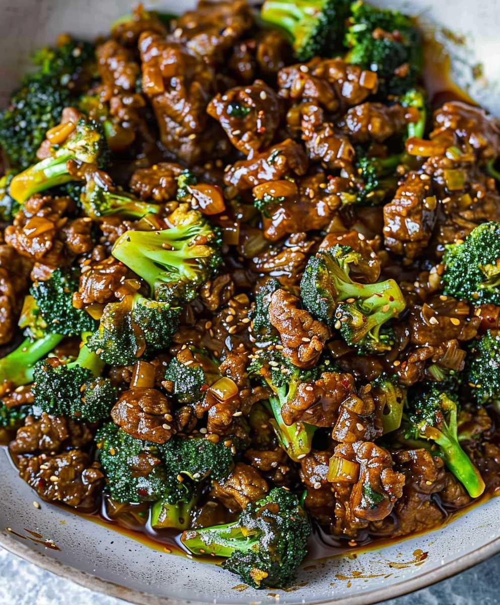 Honey Garlic Beef Broccoli