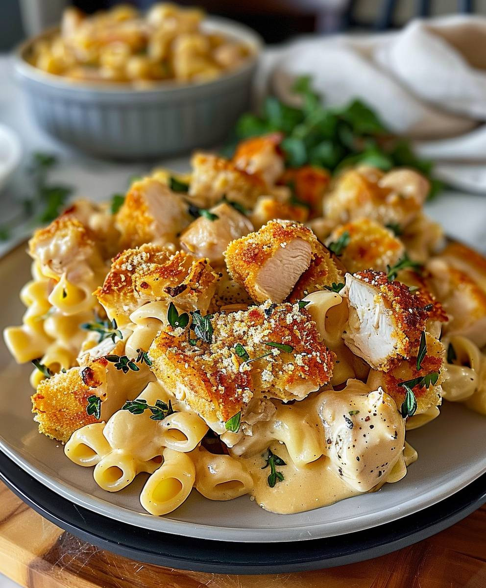 Cheesy Chicken Pasta Bake