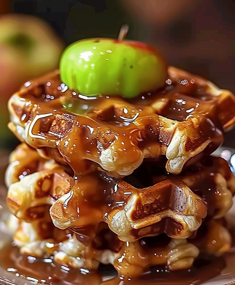 Apple Fritter Waffle Donuts