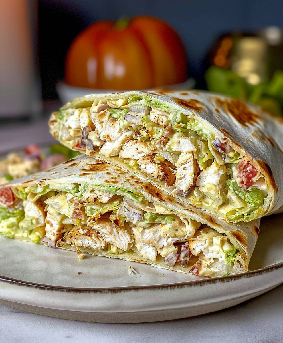 Chicken Caesar Salad Wrap