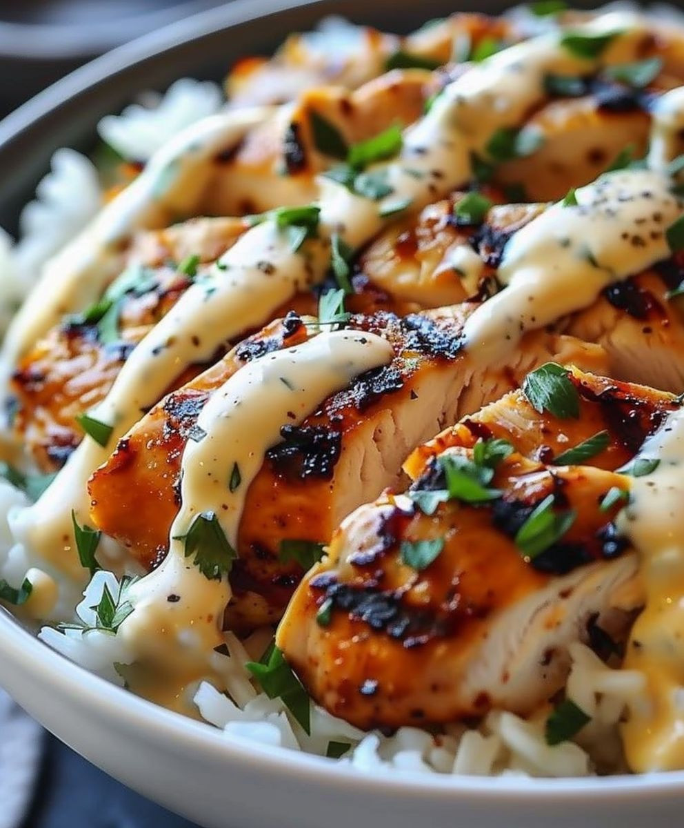 Creamy Garlic Chicken Bowls