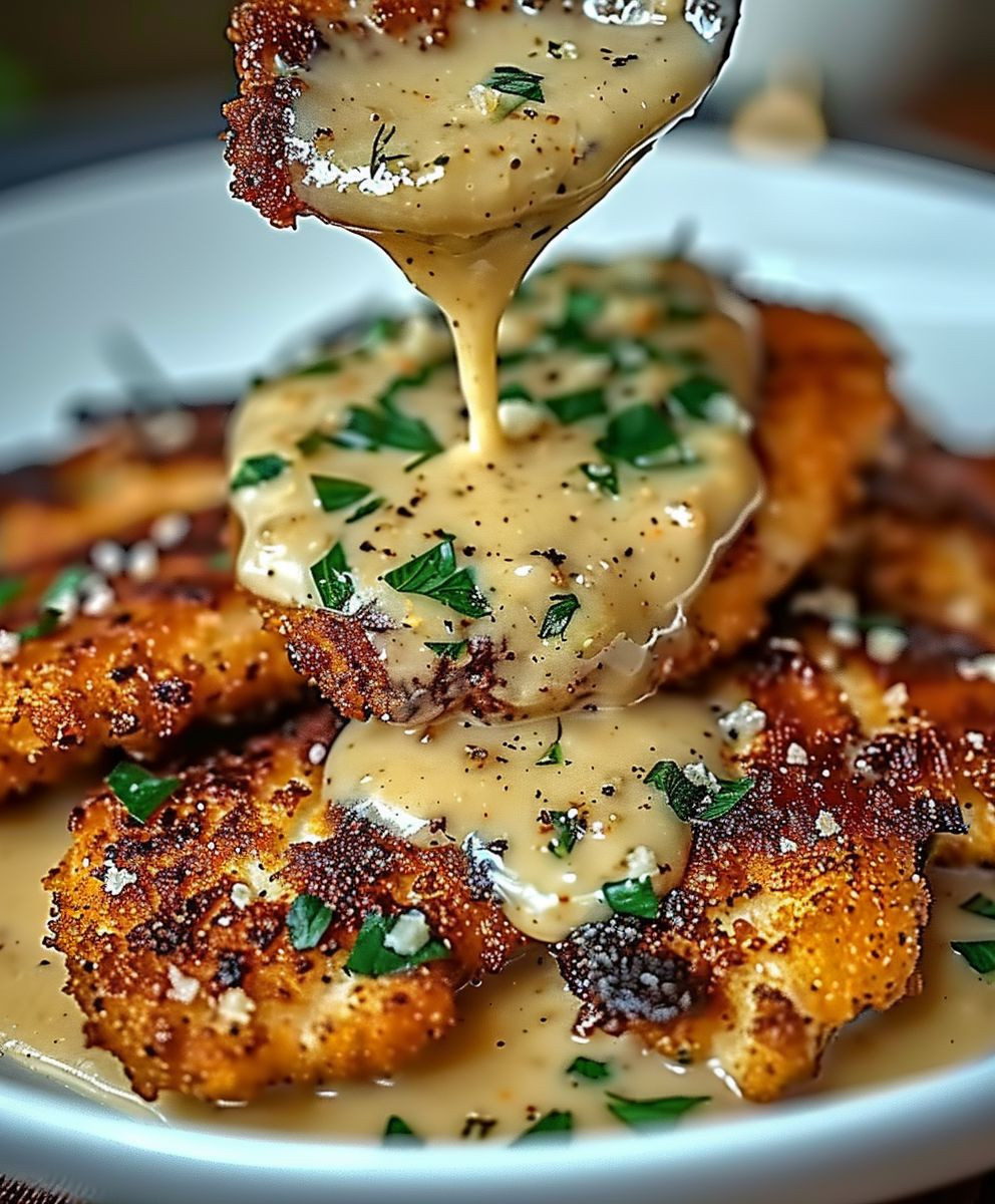 Parmesan Chicken Garlic Sauce