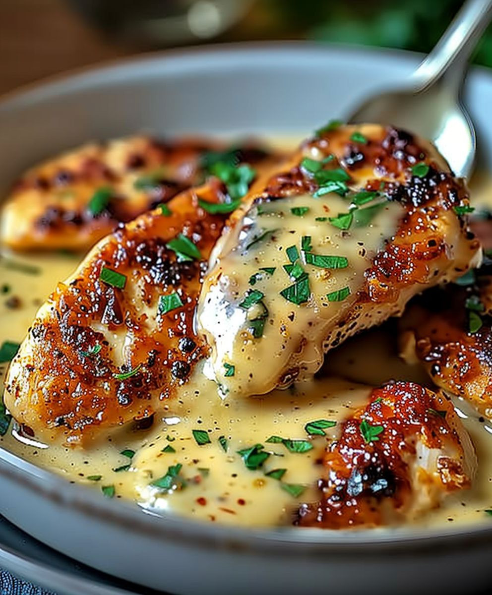 Parmesan Chicken Garlic Sauce