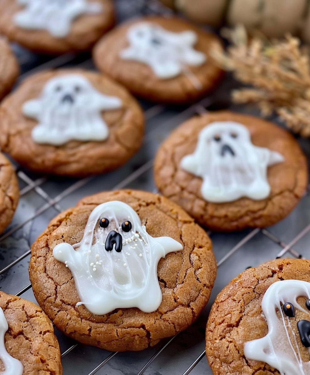 Pumpkin Ghost Cookies