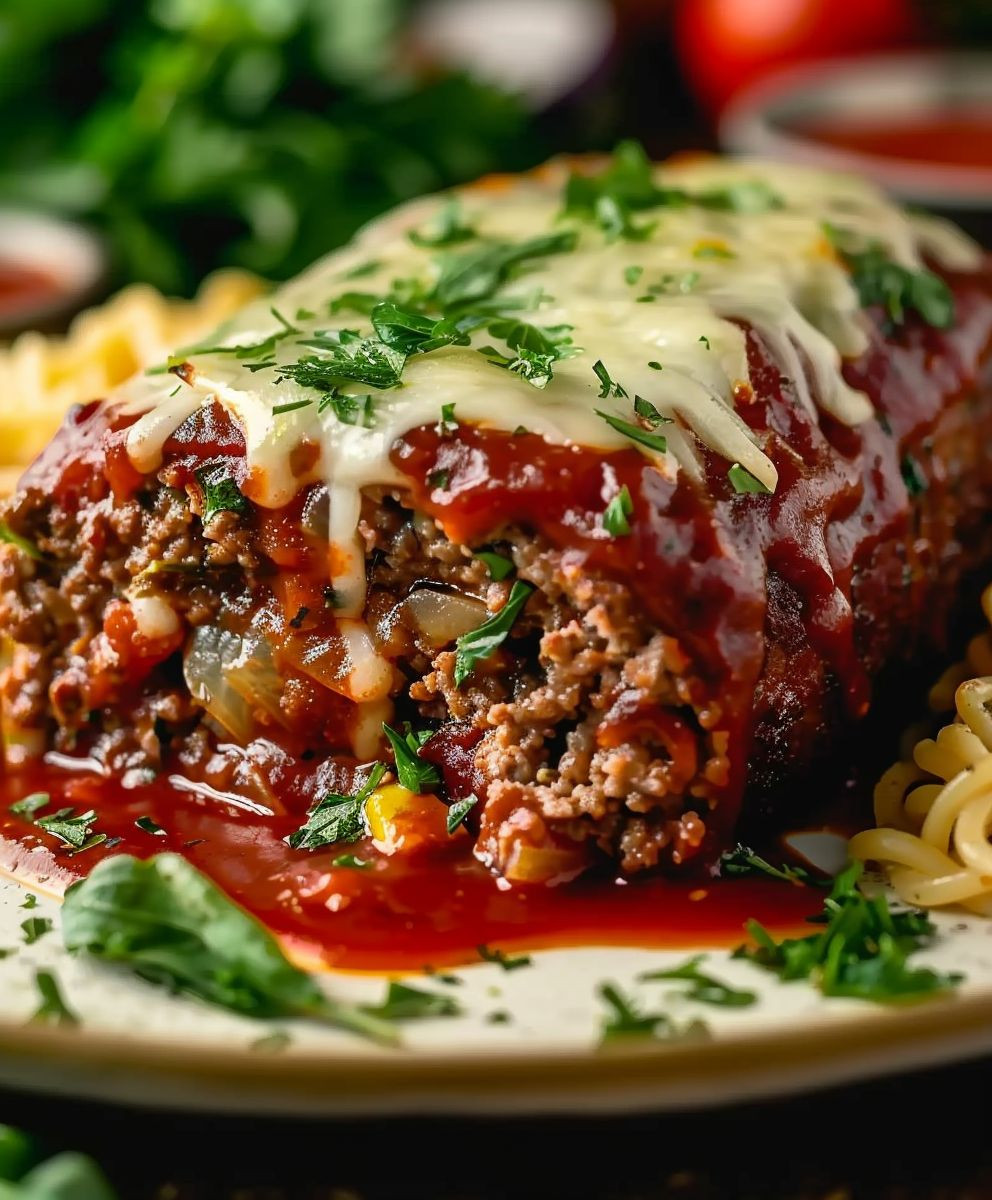 Stuffed Italian Meatloaf