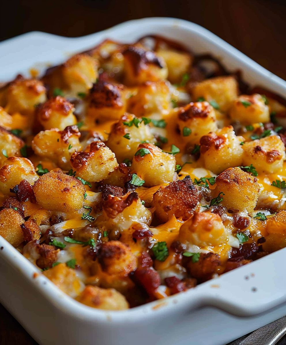 Cheeseburger Tater Tot Casserole