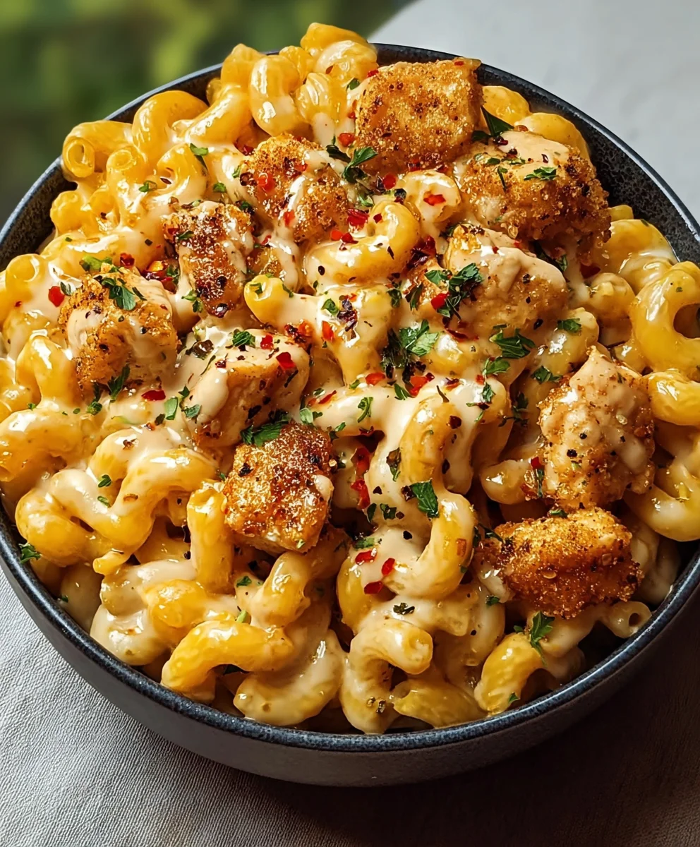 Creamy Honey Pepper Chicken Mac And Cheese Delight