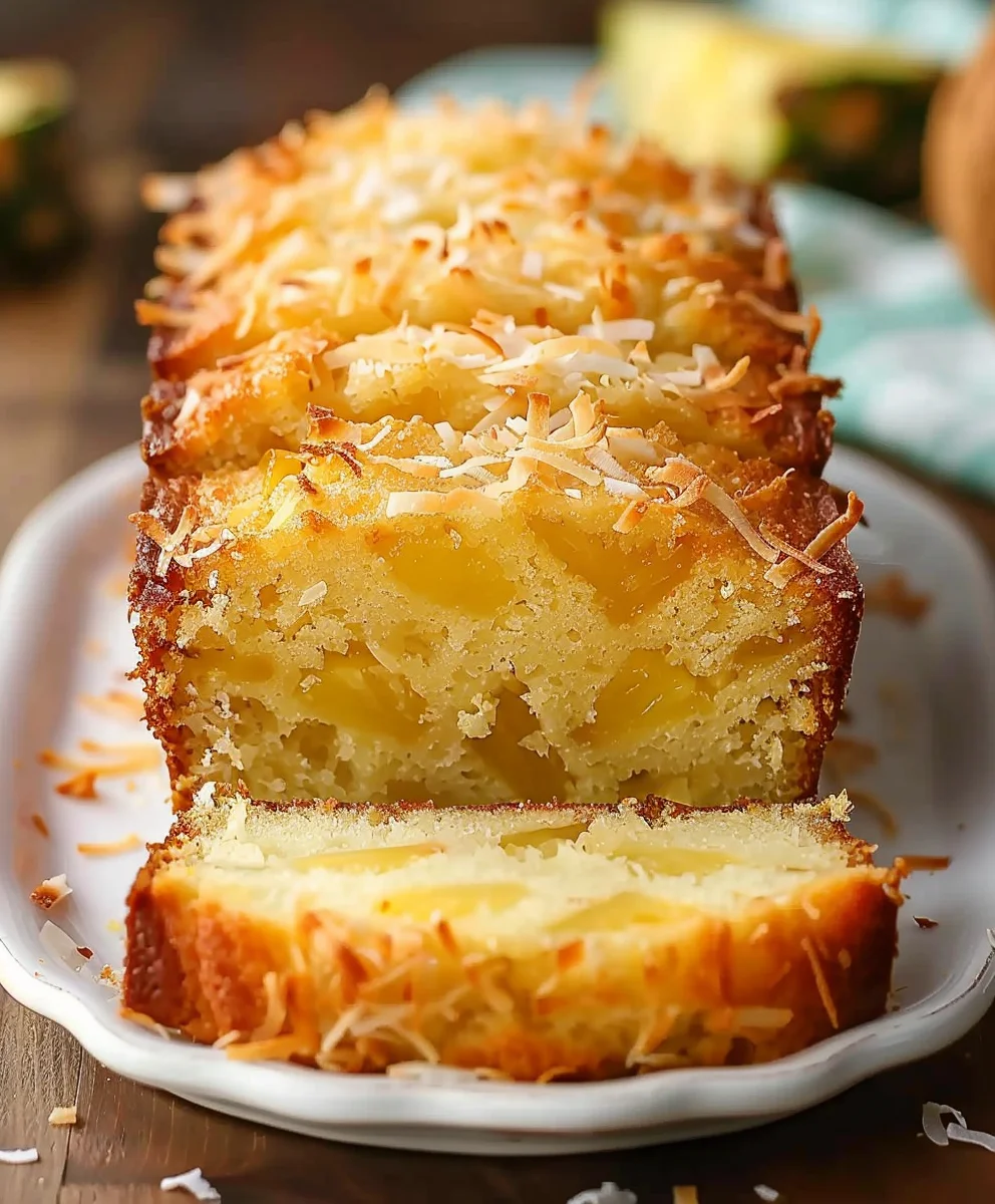 Tropical Maui Pineapple Coconut Bread