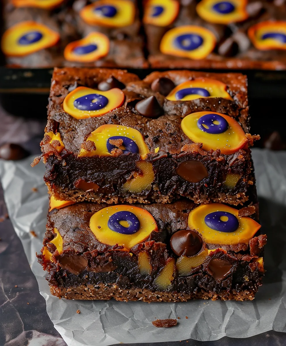 Spooky Halloween Brookies