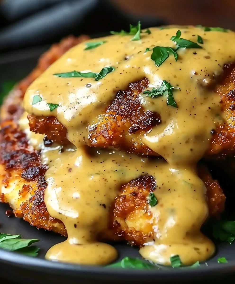Ultimate Pretzel Chicken with Mustard Cheddar Sauce Recipe