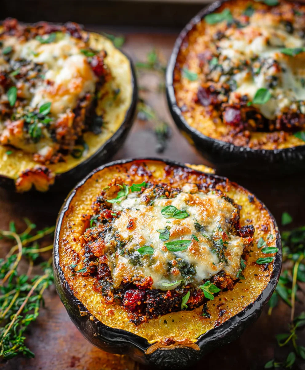 Healthy Stuffed Acorn Squash - Easy & Flavorful Beef Filling