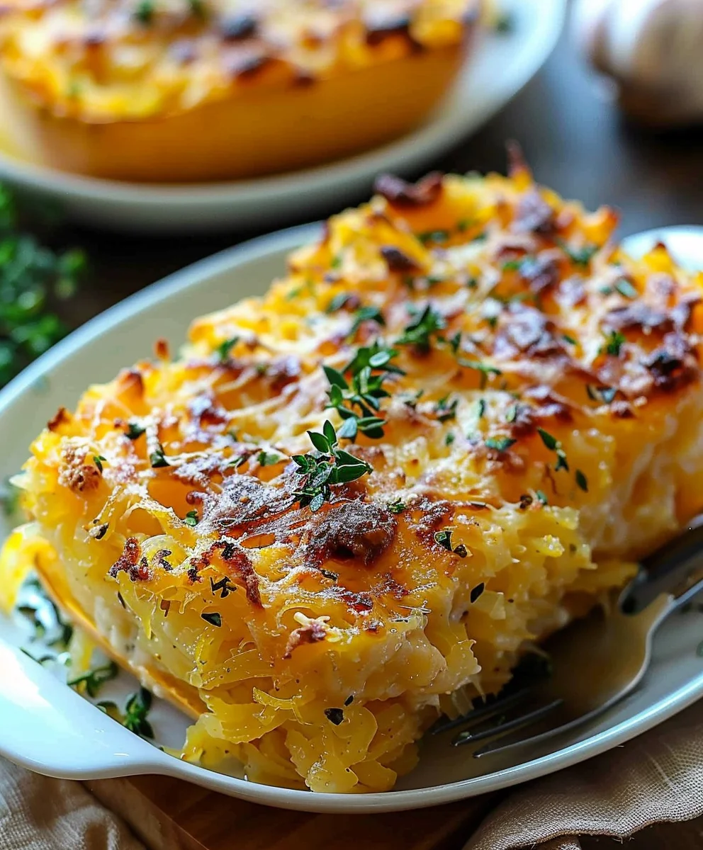 Spaghetti Squash Au Gratin A Delicious And Healthy Recipe
