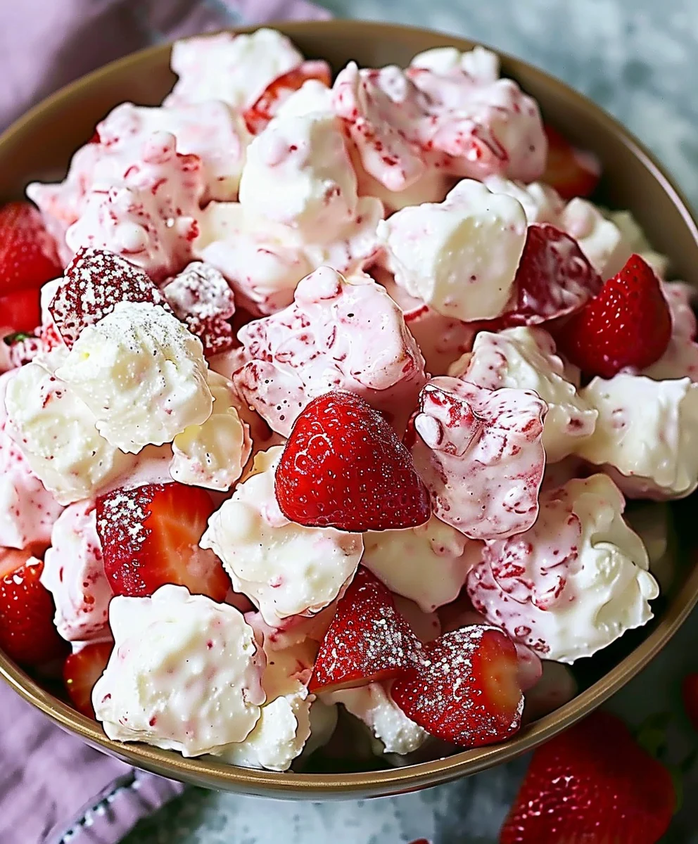 Easy & Delicious Strawberry Shortcake Fluff Salad Recipe