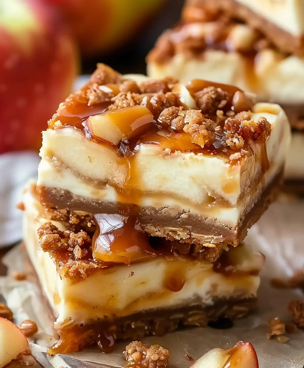 Caramel Apple Cheesecake Bars: The Ultimate Fall Dessert