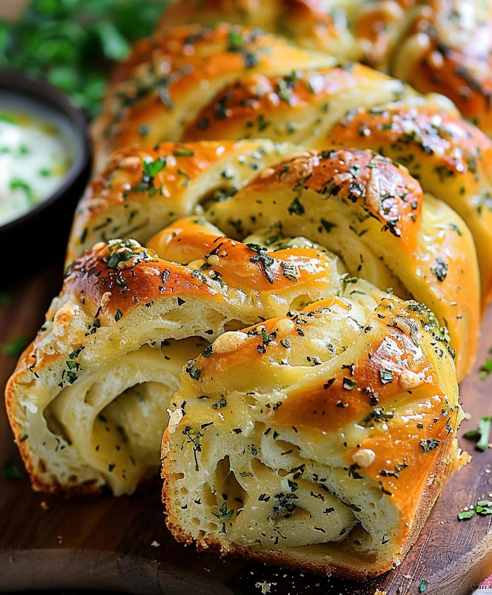 Ultimate Swirled Garlic Herb Cheese Bread – Must-Try!